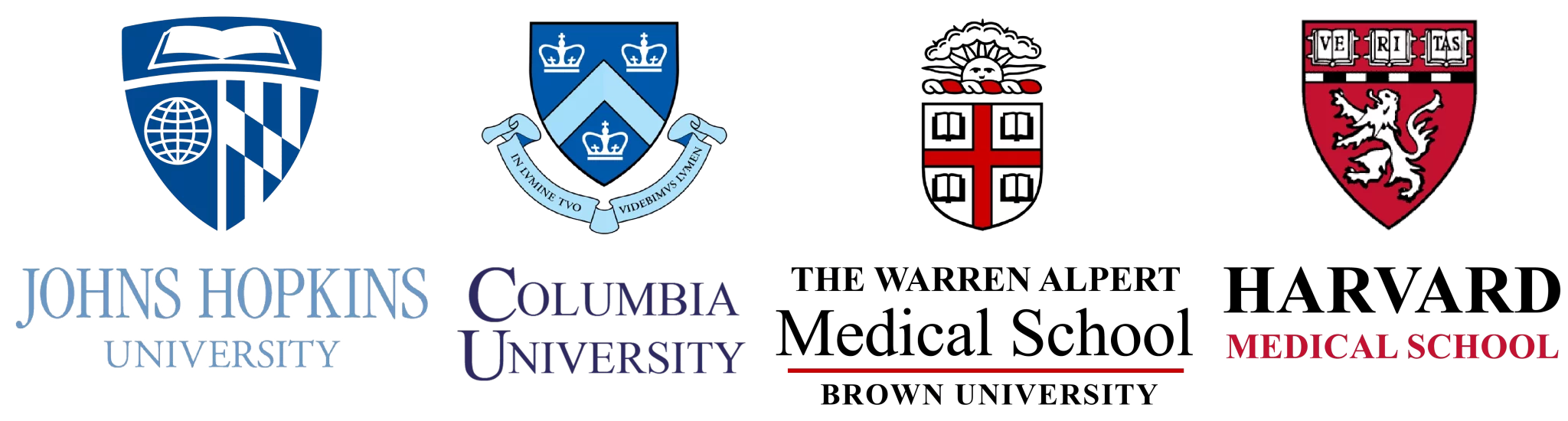 Johns Hopkins, Columbia University, Harvard Medical School